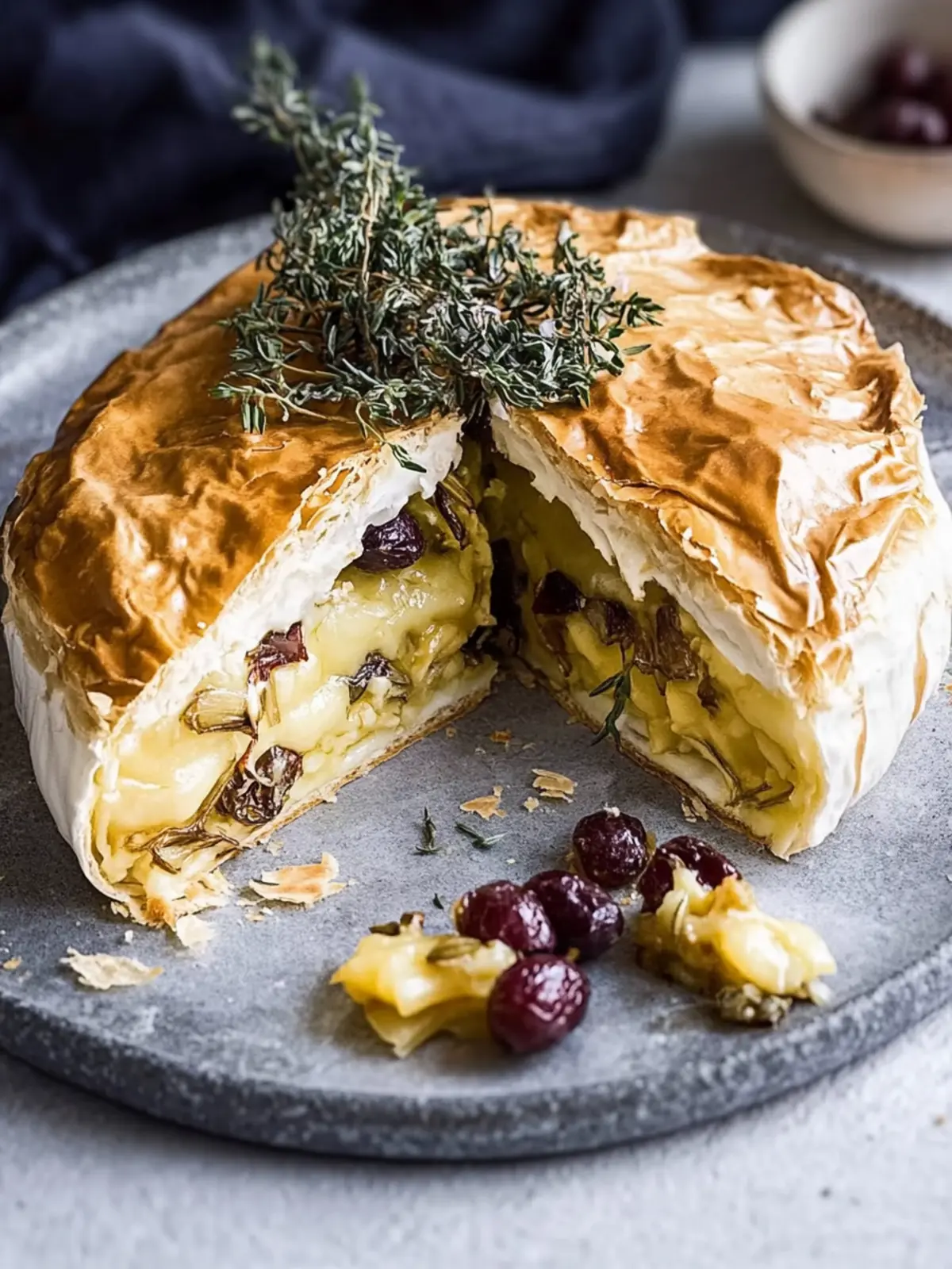 Gebackener Brie und karamellisierte