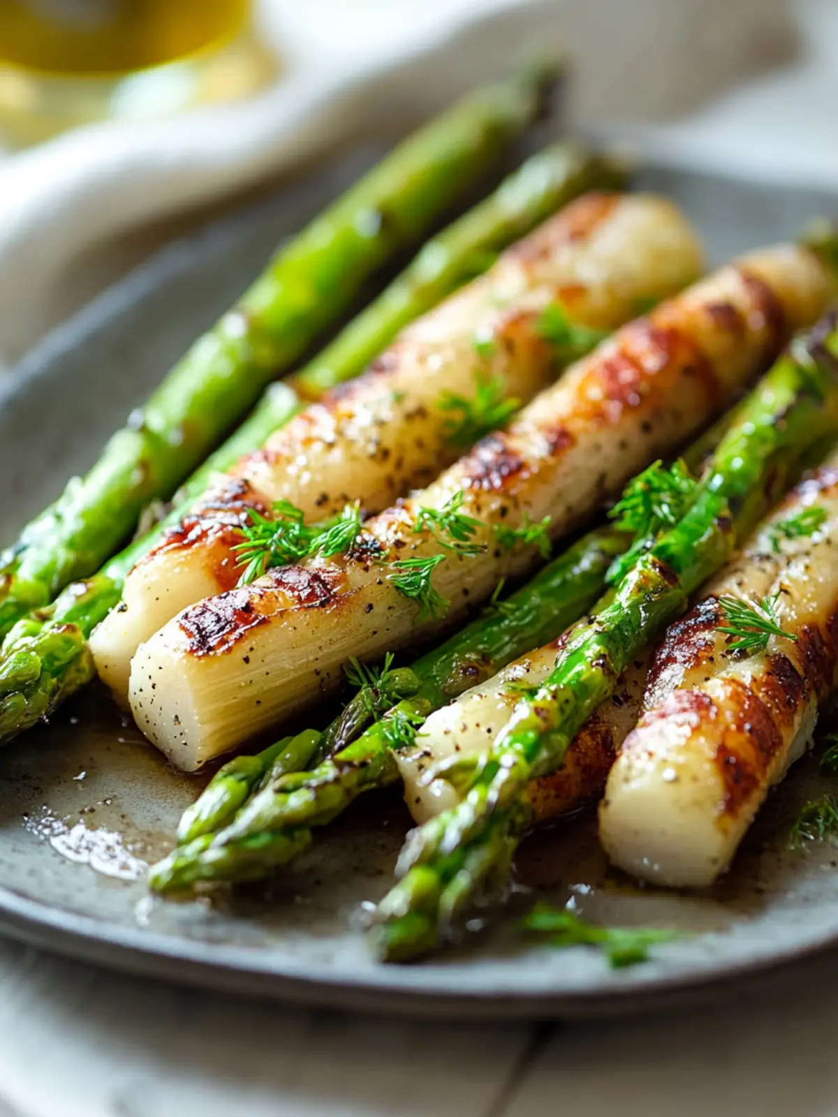 Grüner Spargel im Speckmantel vom Grill