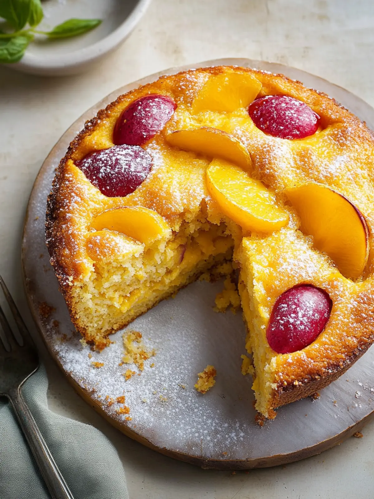 Pflaumen-Polenta-Kuchen