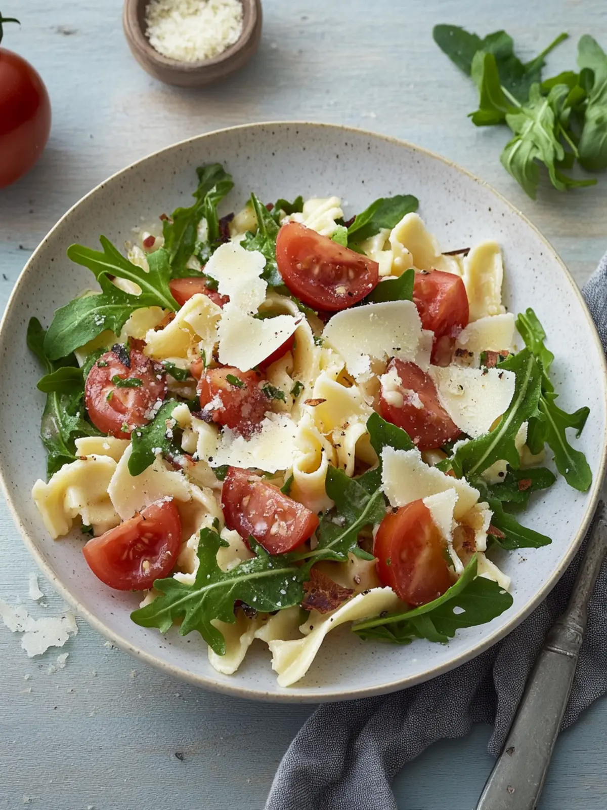 Nudelsalat mit Rucola
