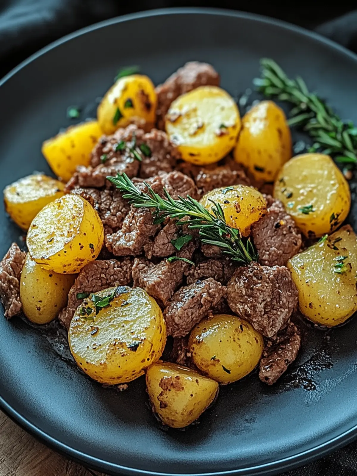 Hackfleisch und Kartoffeln