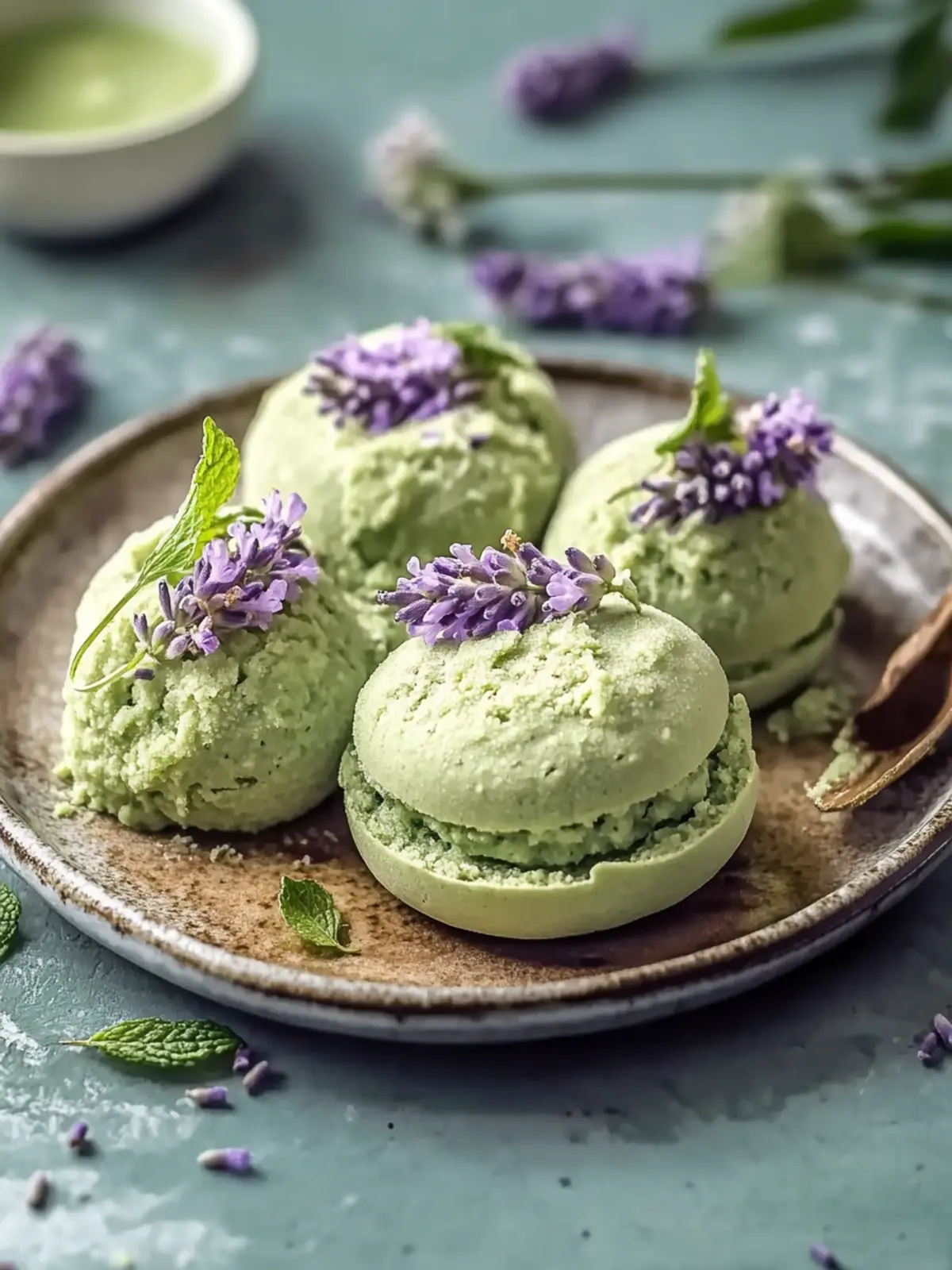Traumige Matcha-Lavendel-Zuckerplätzchen