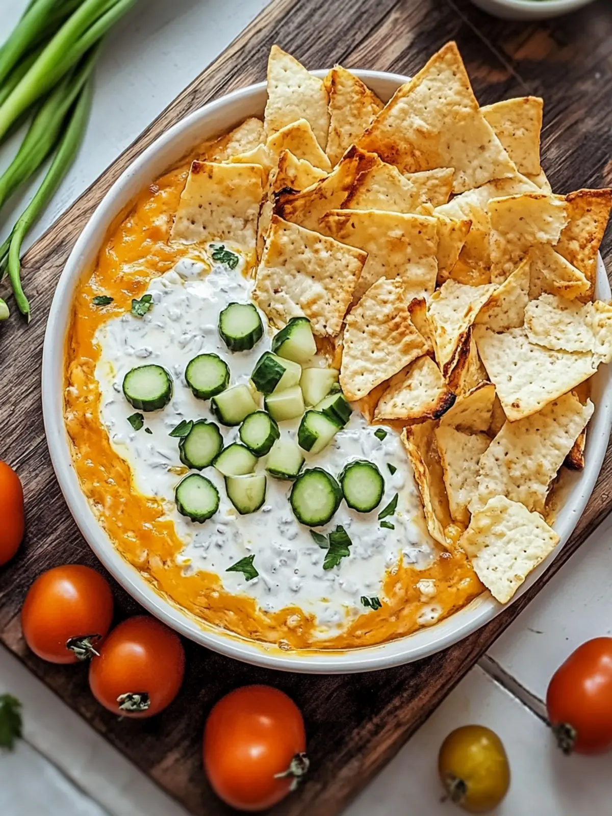 Buffalo-Hühnchen-Dip mit griechischem Joghurt