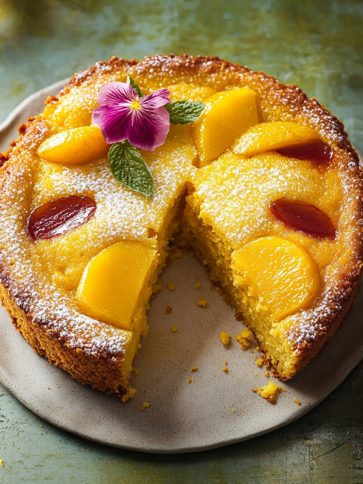 Pflaumen-Polenta-Kuchen
