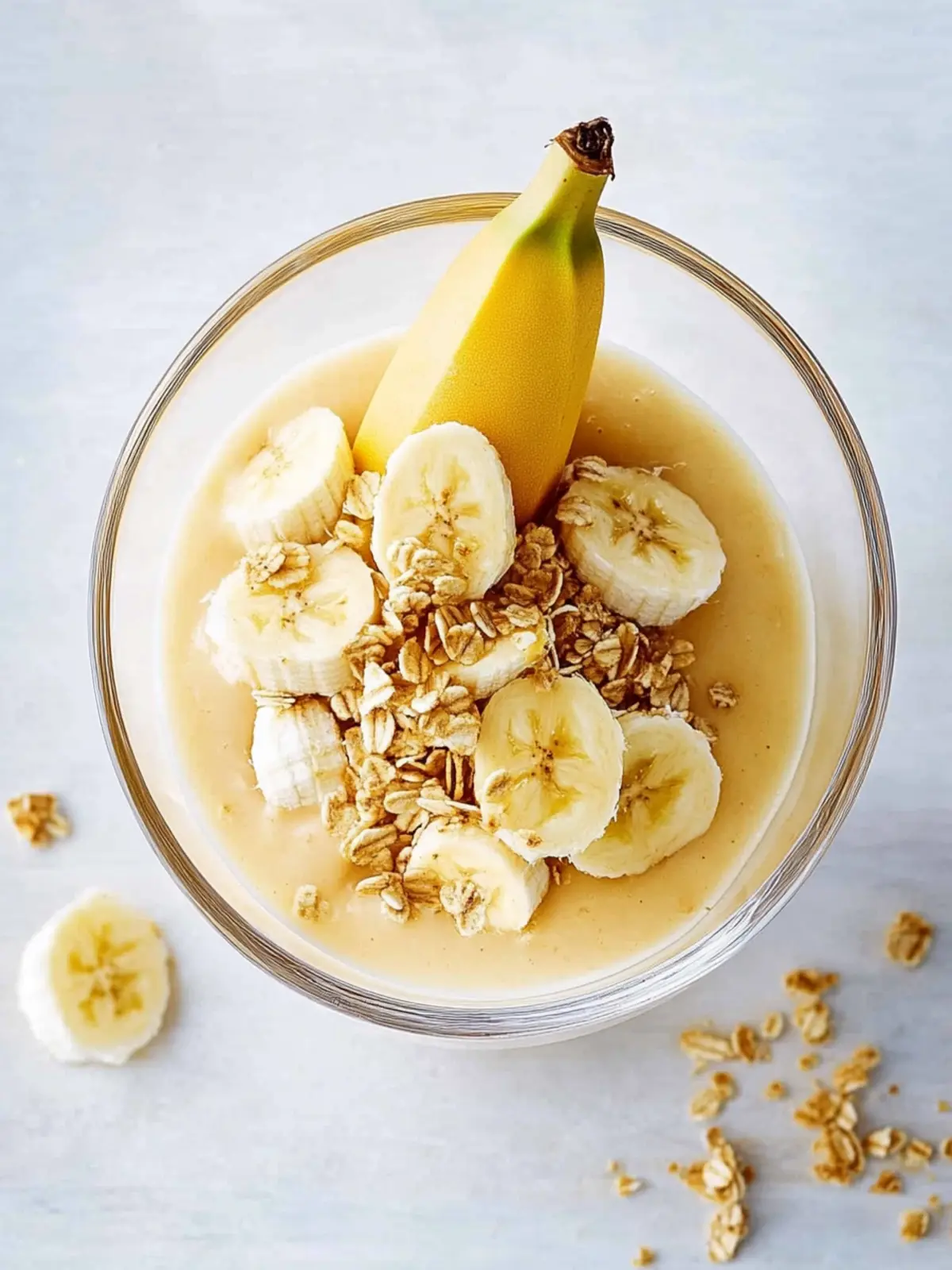Pfirsich-Bananen-Bowl