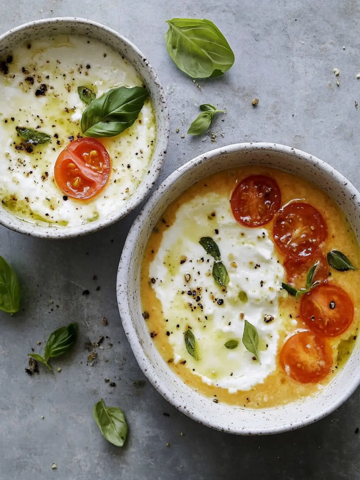 Mozzarella-Dip-Süppchen