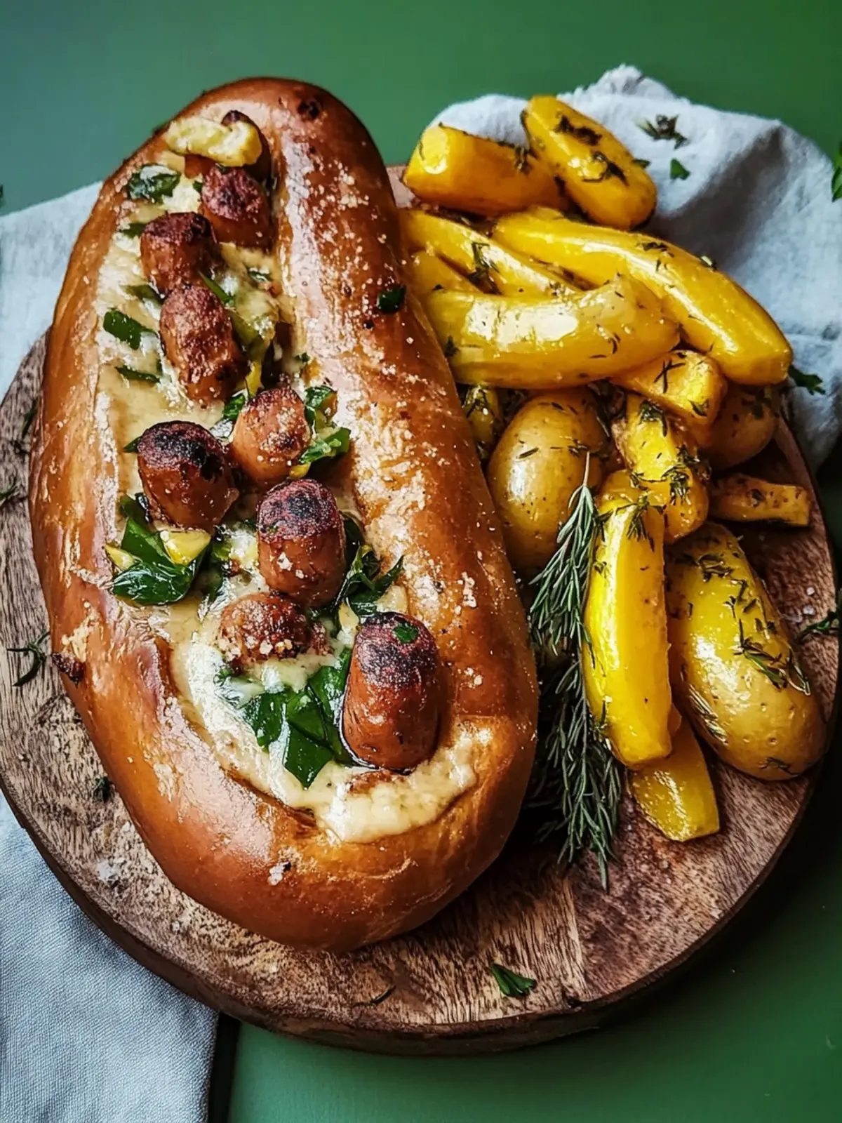 Wurst Bohne Kartoffel Auflauf