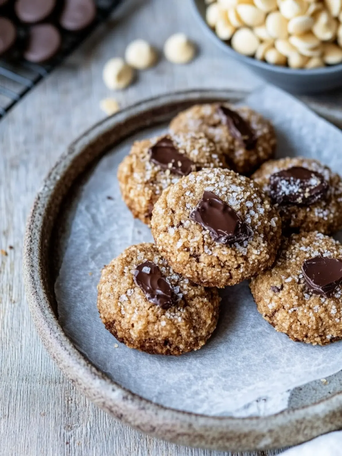 Gesunde Haferkekse mit Schokostückchen