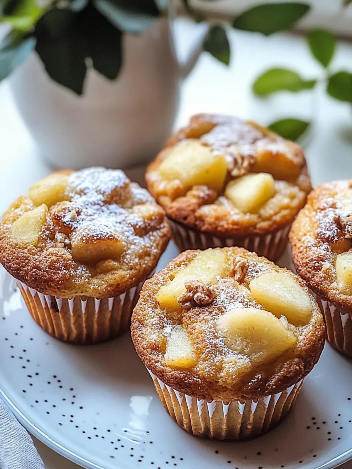 Apfel-Zimt-Sauerteig-Muffins