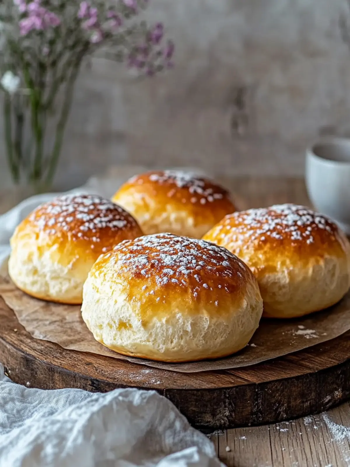 Super fluffige Käsebrötchen
