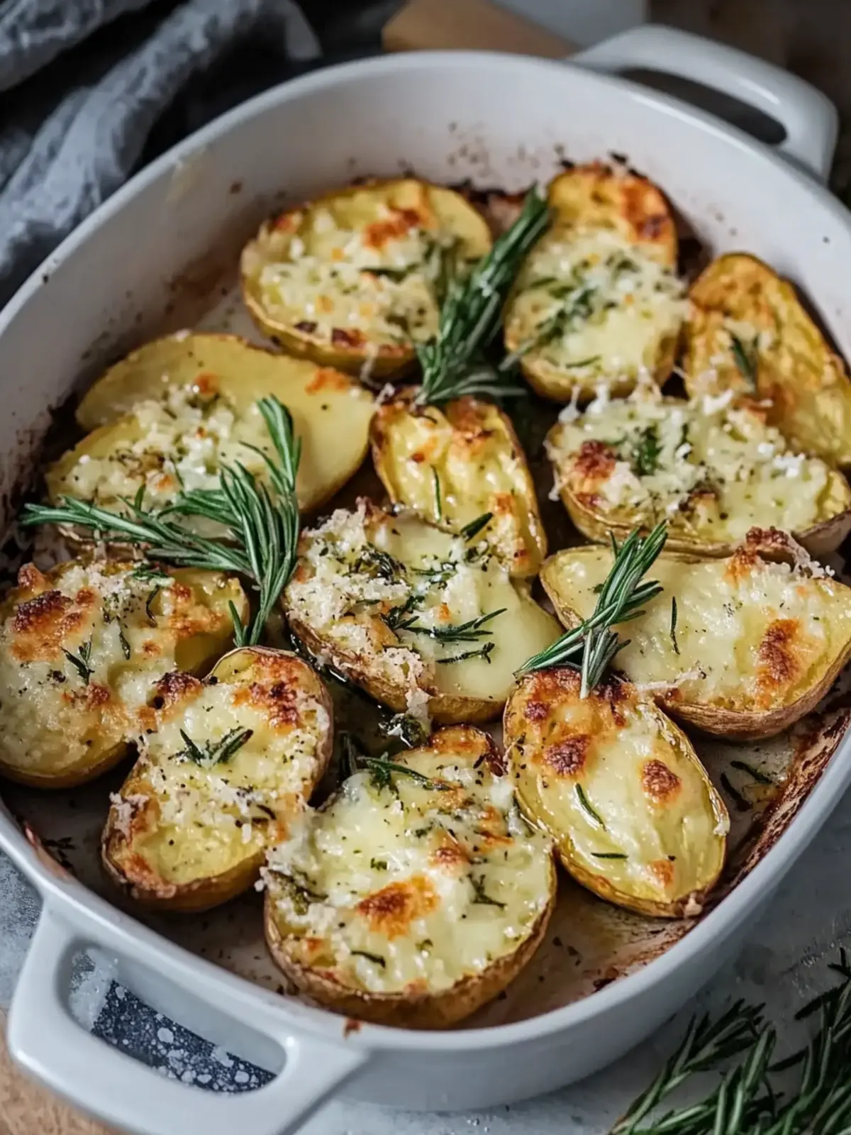 Rosmarinkartoffeln Rezept mit Parmesan aus dem Ofen