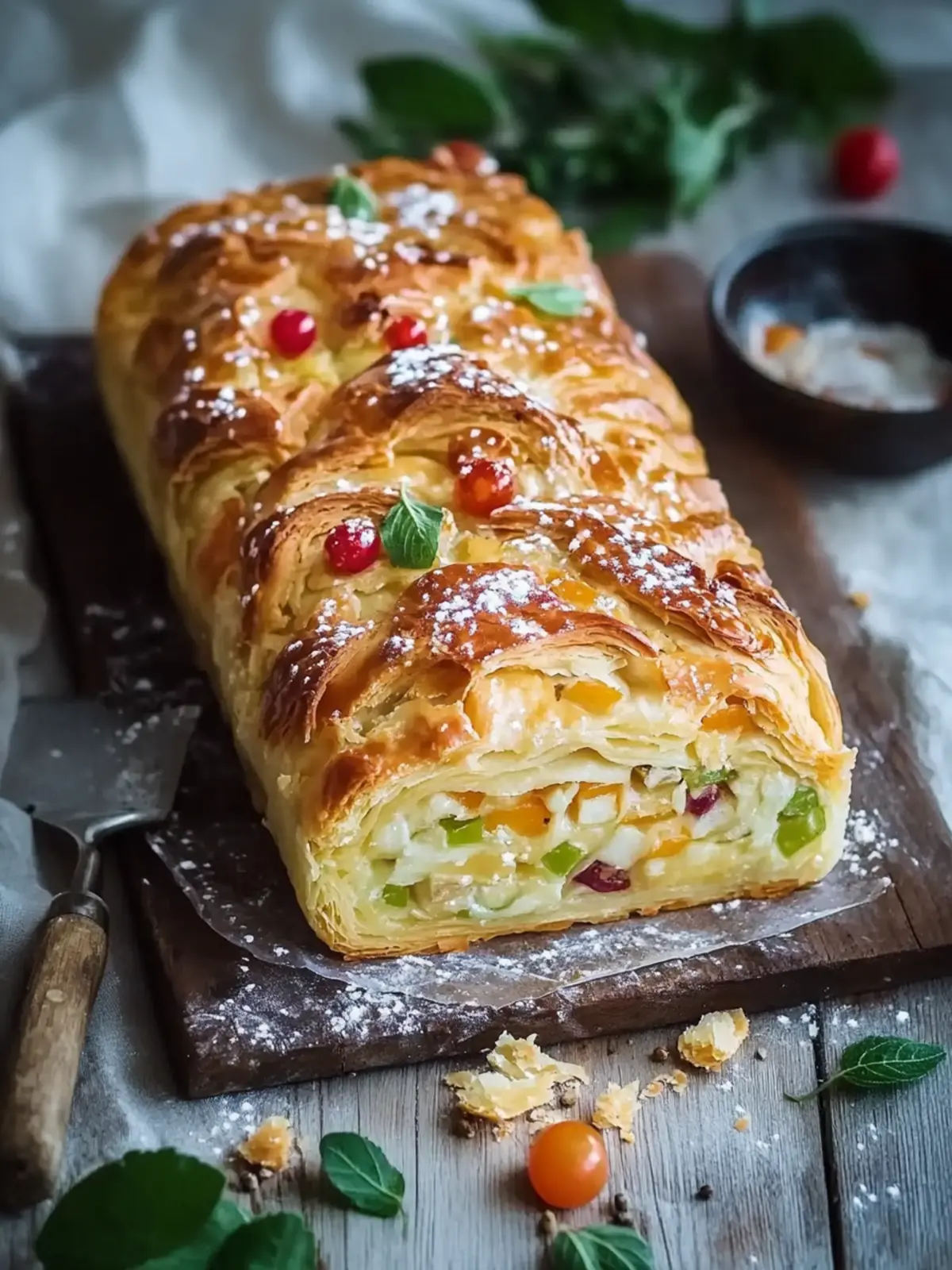 Gemüsestrudel mit Blätterteig