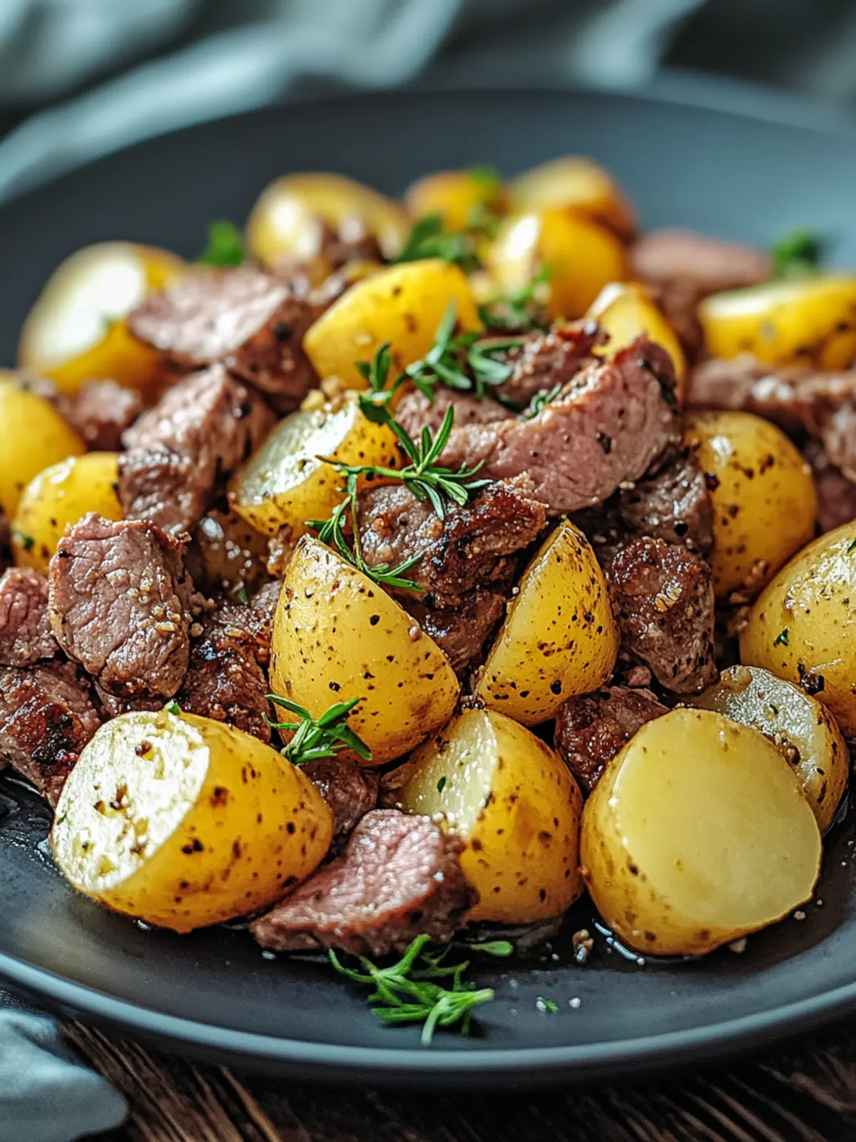 Hackfleisch und Kartoffeln