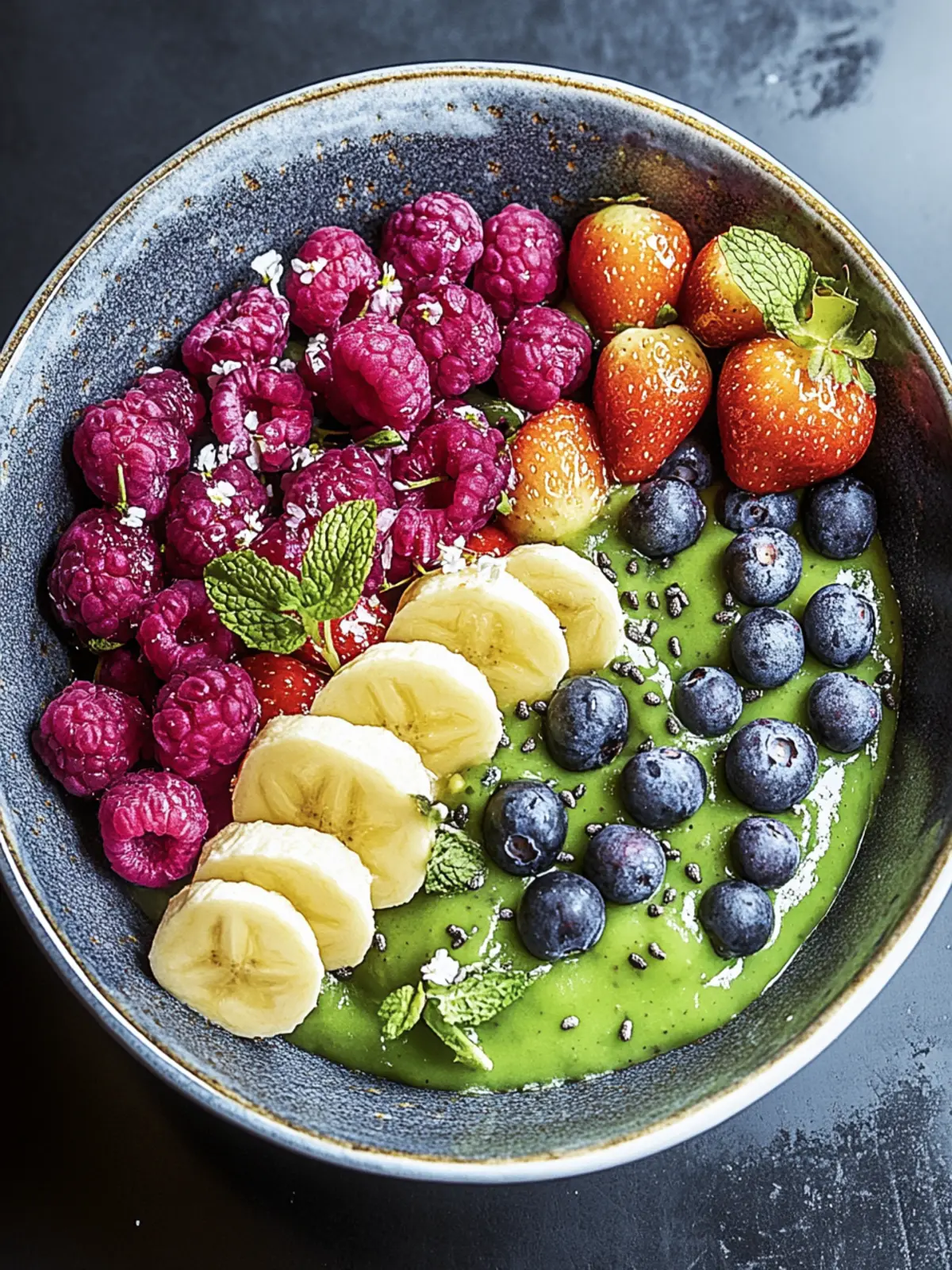 Grüne Açaí-Schale