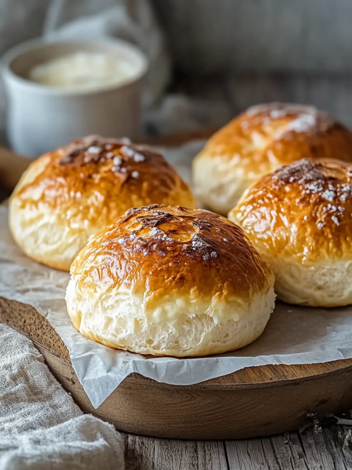 Super fluffige Käsebrötchen