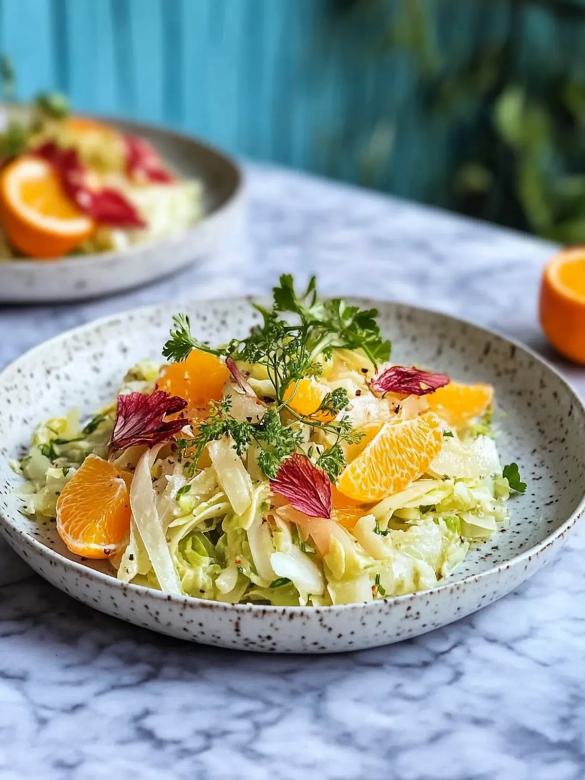 Fenchelsalat mit Orange und Sardellen