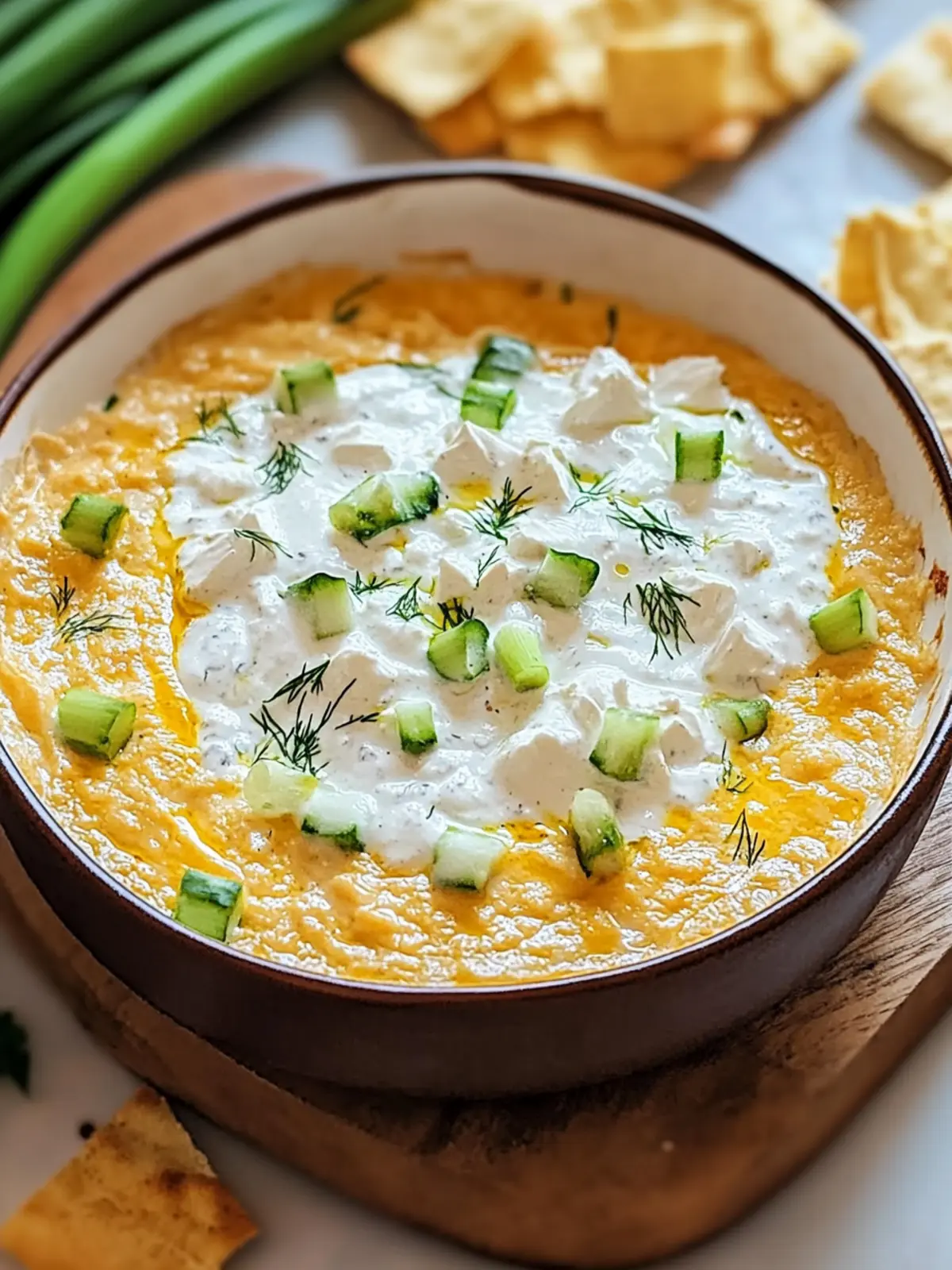 Buffalo-Hühnchen-Dip mit griechischem Joghurt