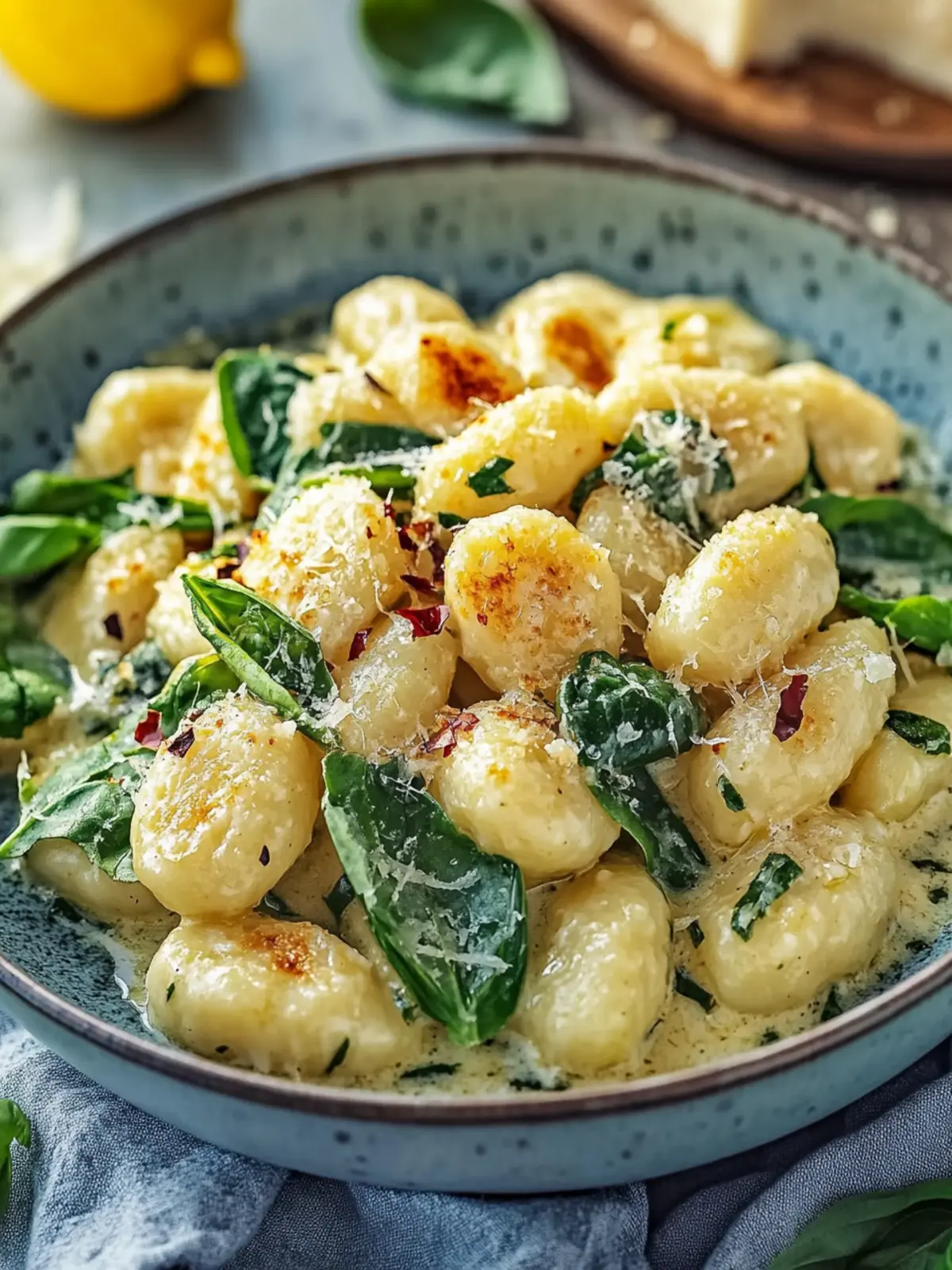 Hähnchen-Spinat-Gnocchi