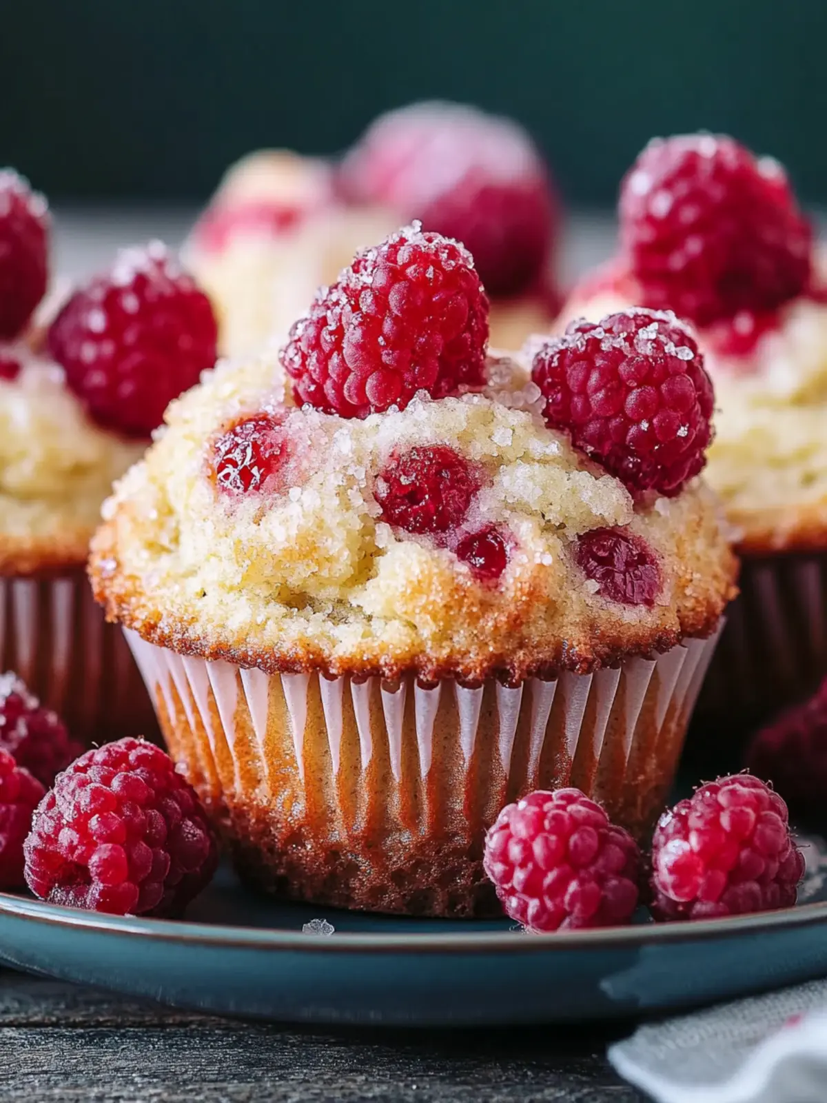 Himbeermuffins backen
