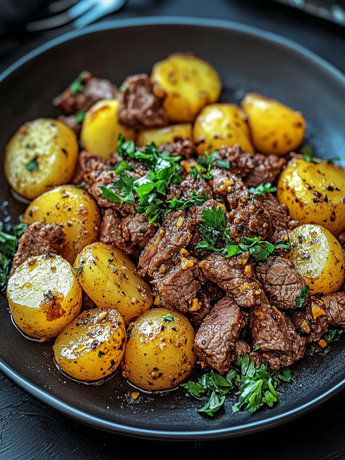 Hackfleisch und Kartoffeln