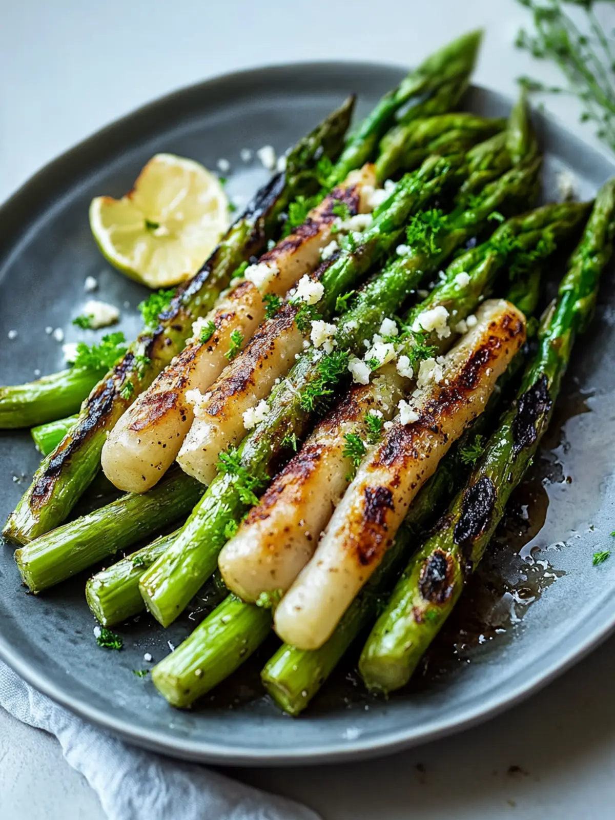Grüner Spargel im Speckmantel vom Grill