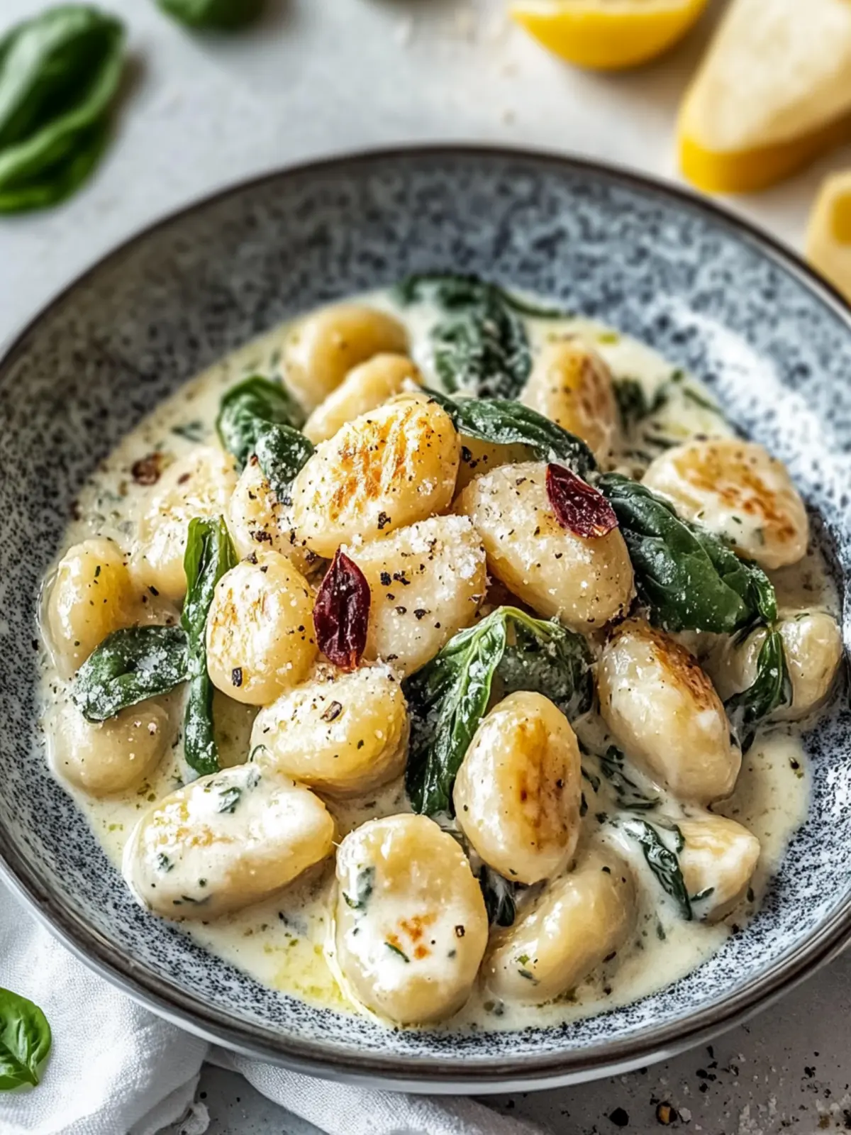 Hähnchen-Spinat-Gnocchi