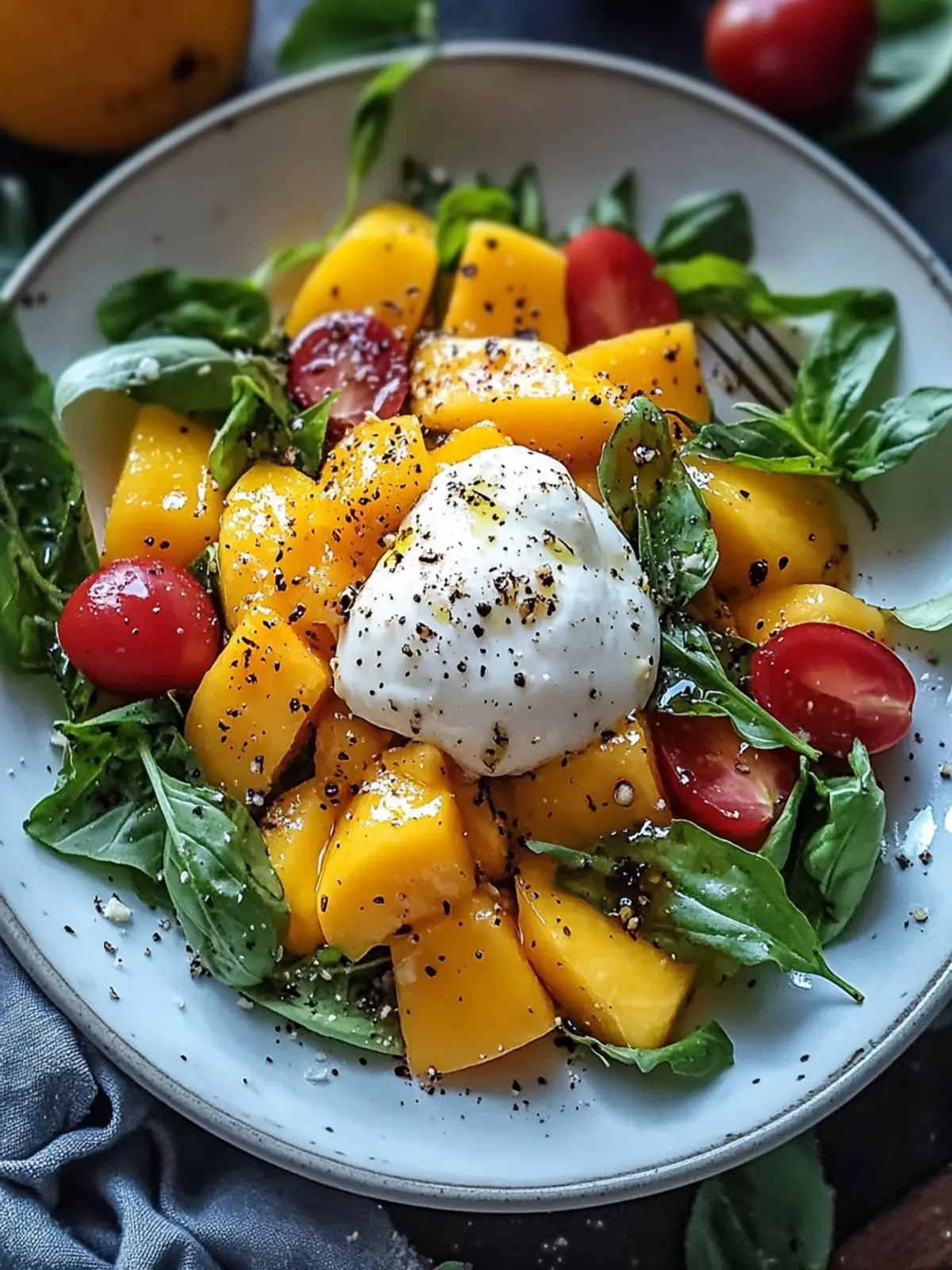 Mango Burrata Salat