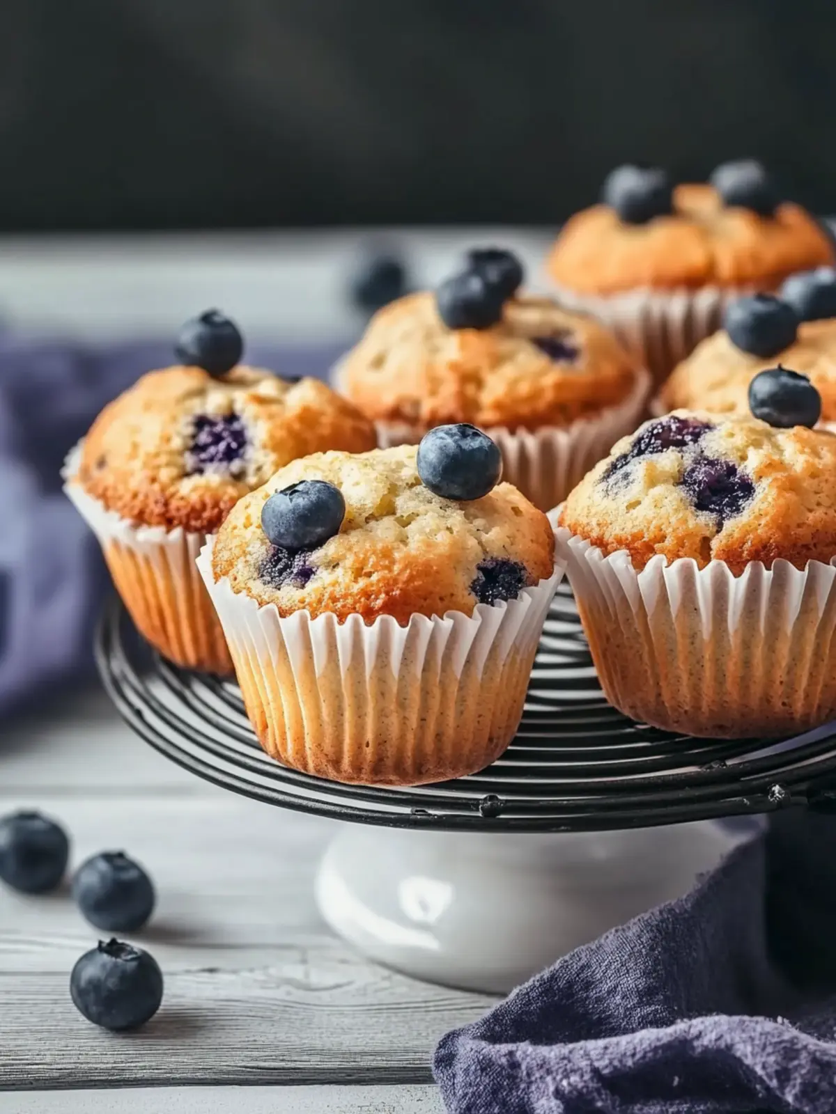 Blaubeermuffins ohne Zucker