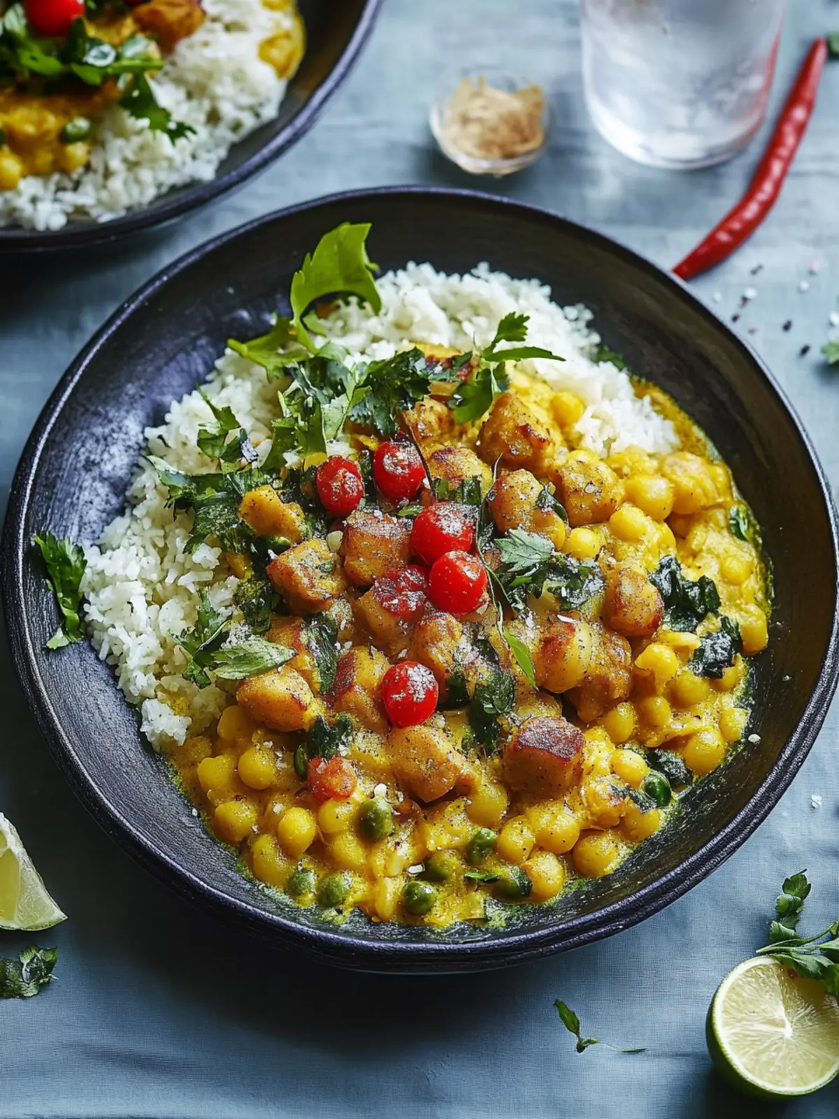 Spiced Chickpea Stew with Coconut and Turmeric