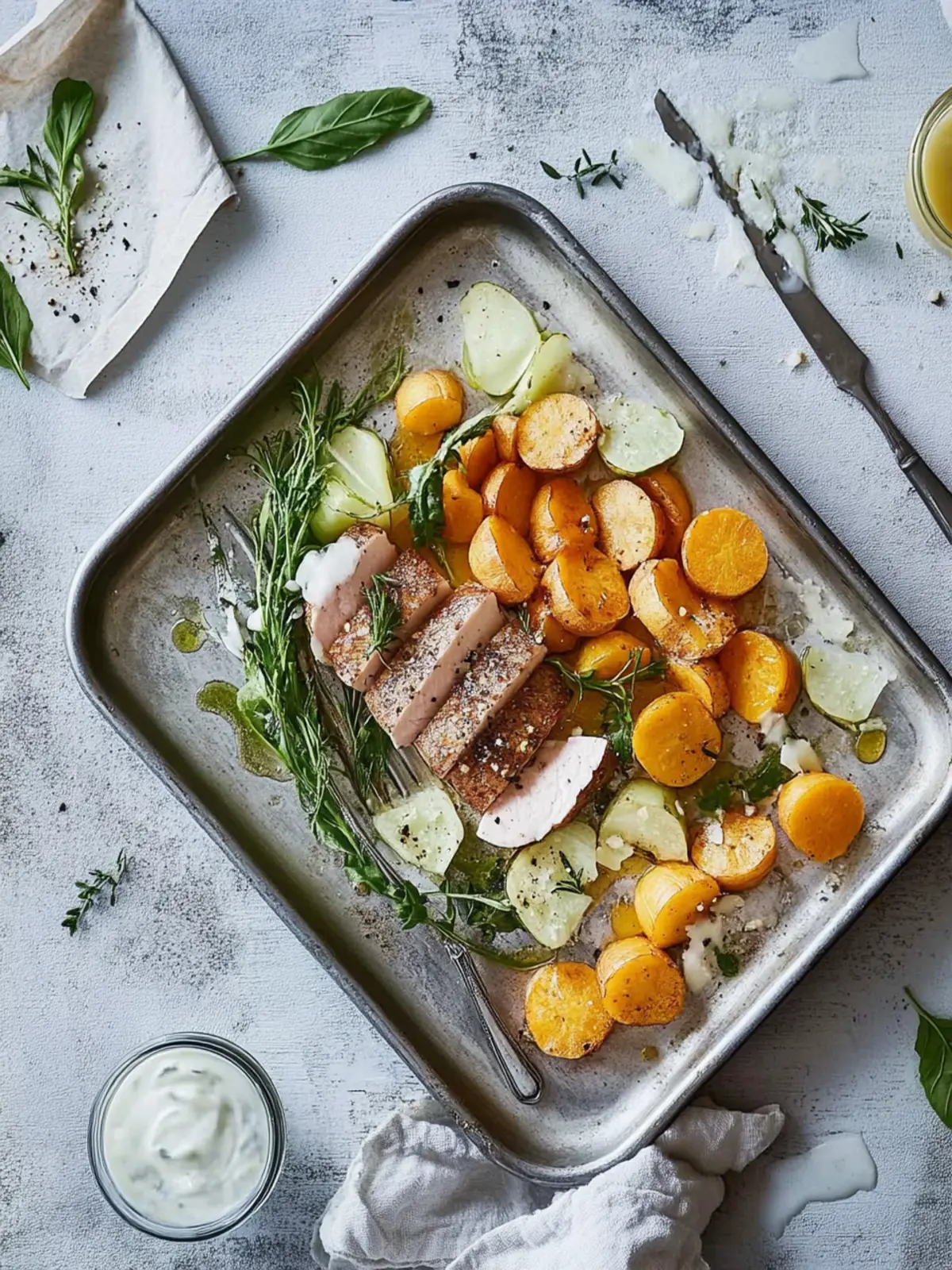 Lamm mit Süßkartoffeln und Birne