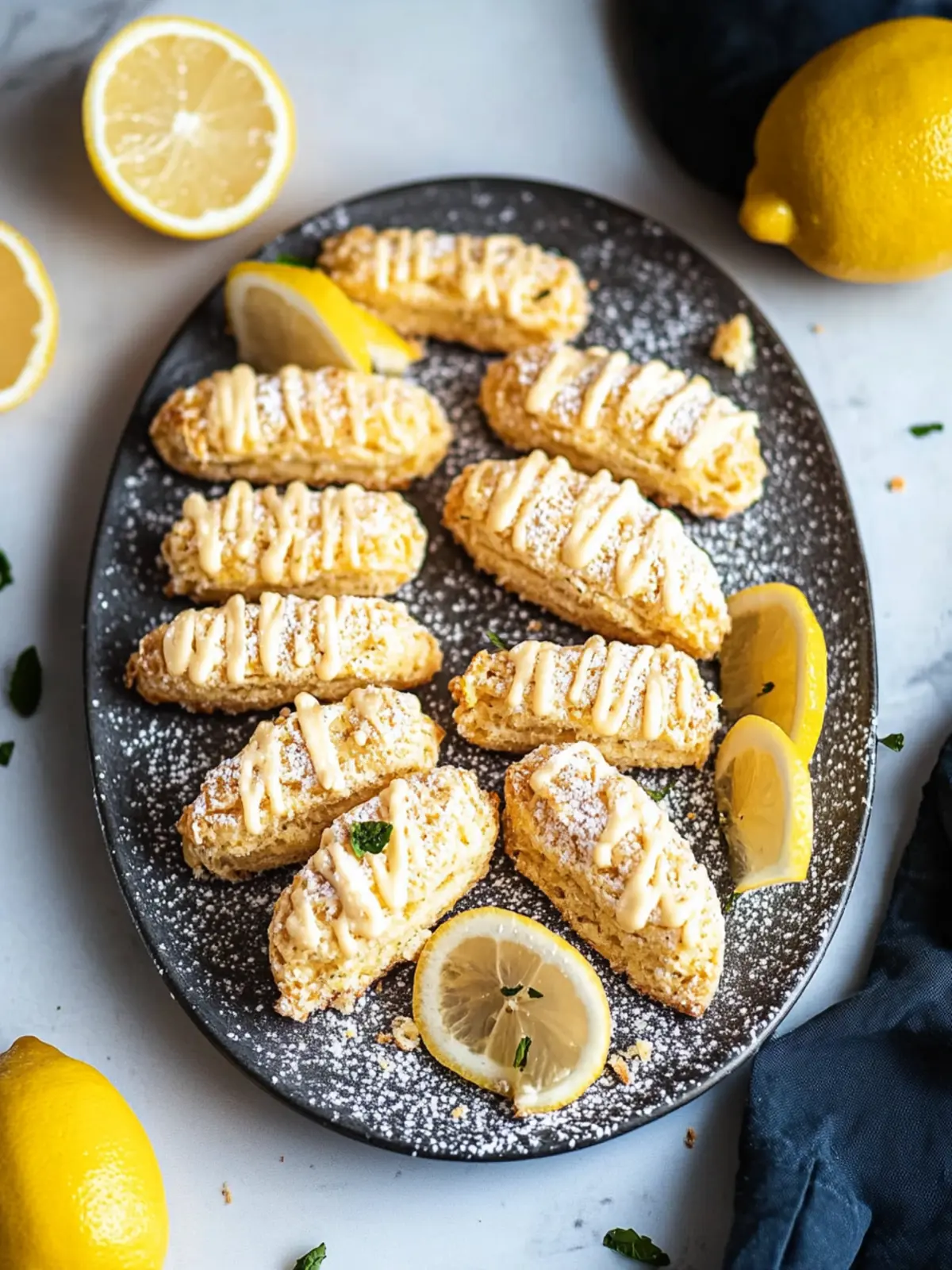 Kohlenhydratarme Kokos-Zitronen-Cantuccini