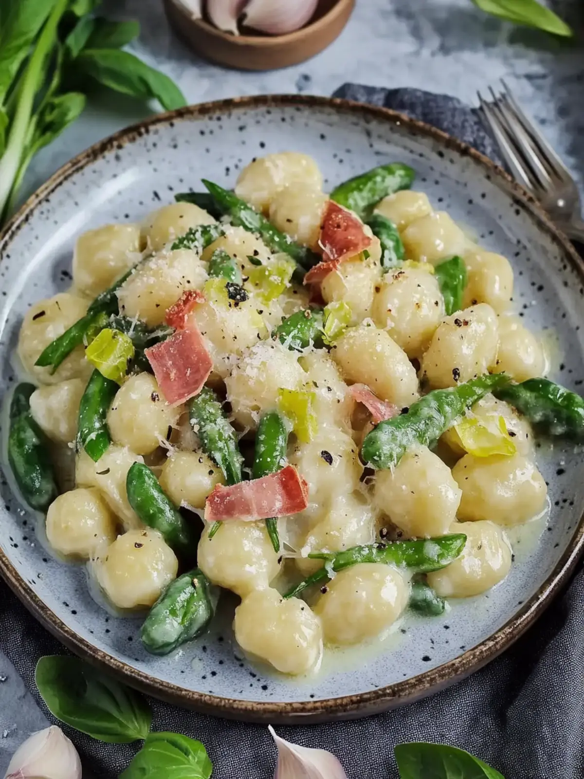 Gnocchi mit grünem Spargel