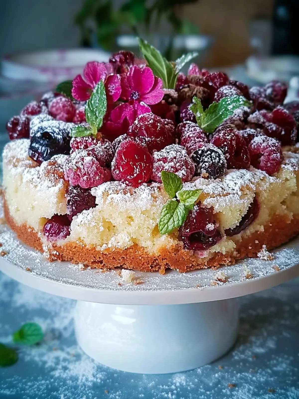 Versunkener Pflaumenkuchen