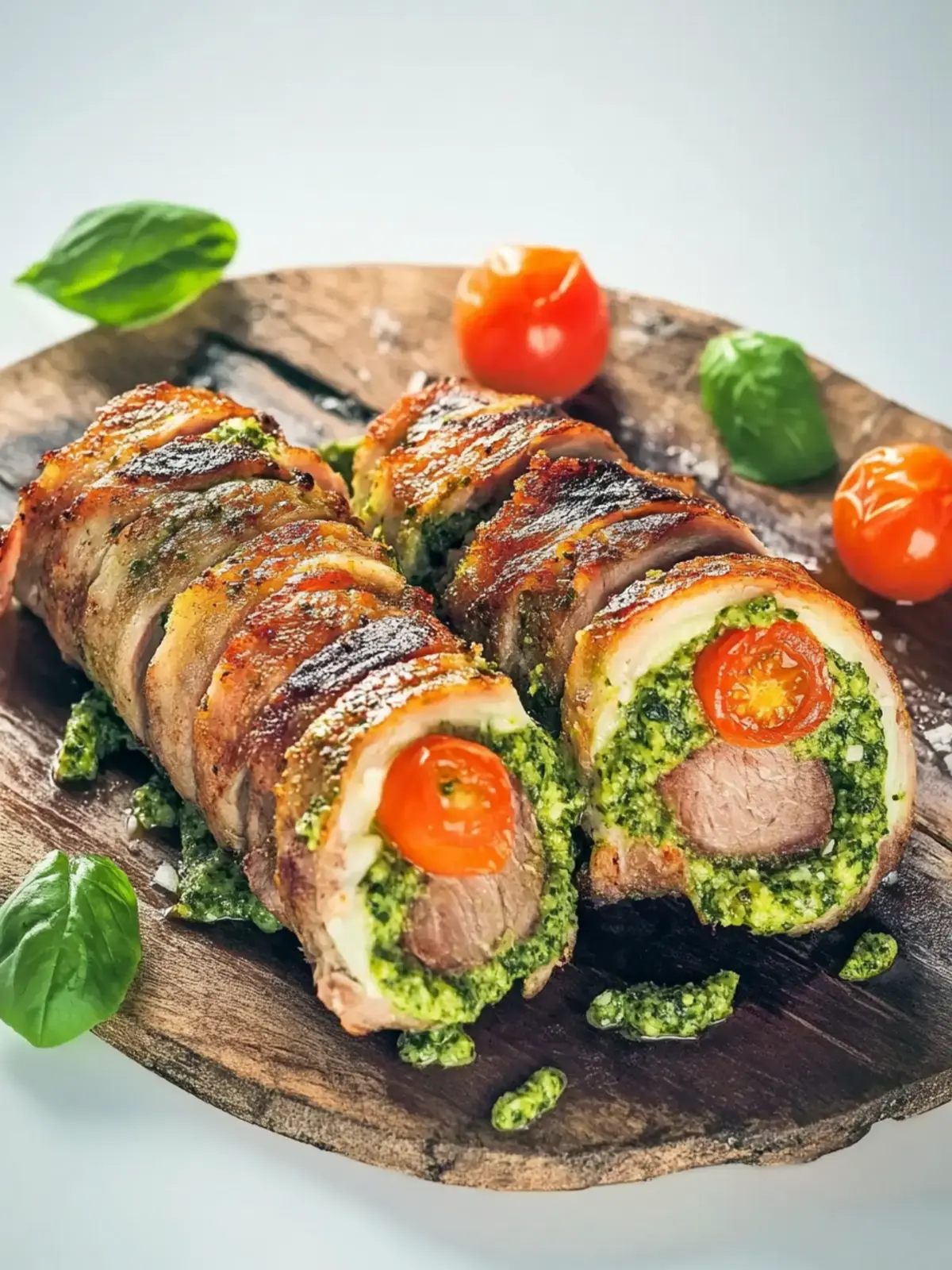 Rouladen mit Schinken-Pesto-Füllung