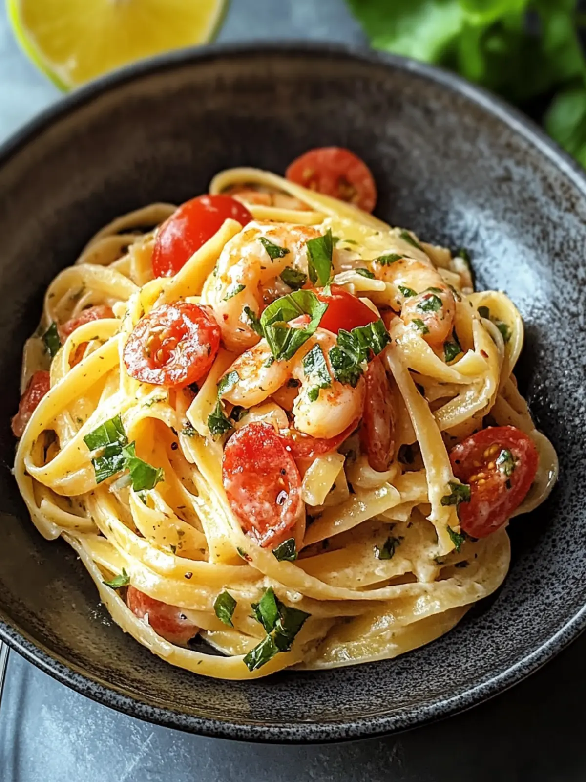 Jamaikanische Garnelen-Pasta