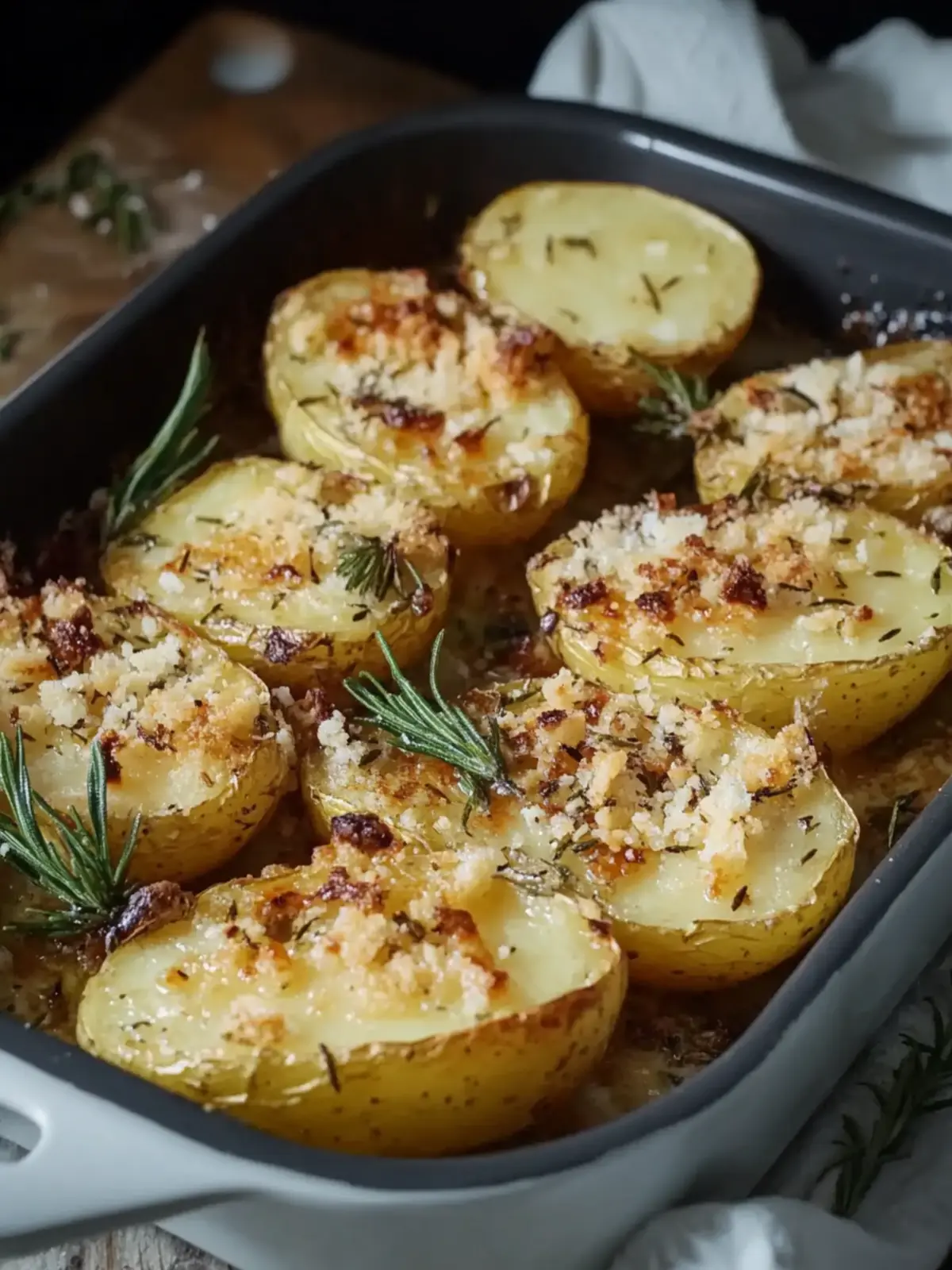 Rosmarinkartoffeln Rezept mit Parmesan aus dem Ofen