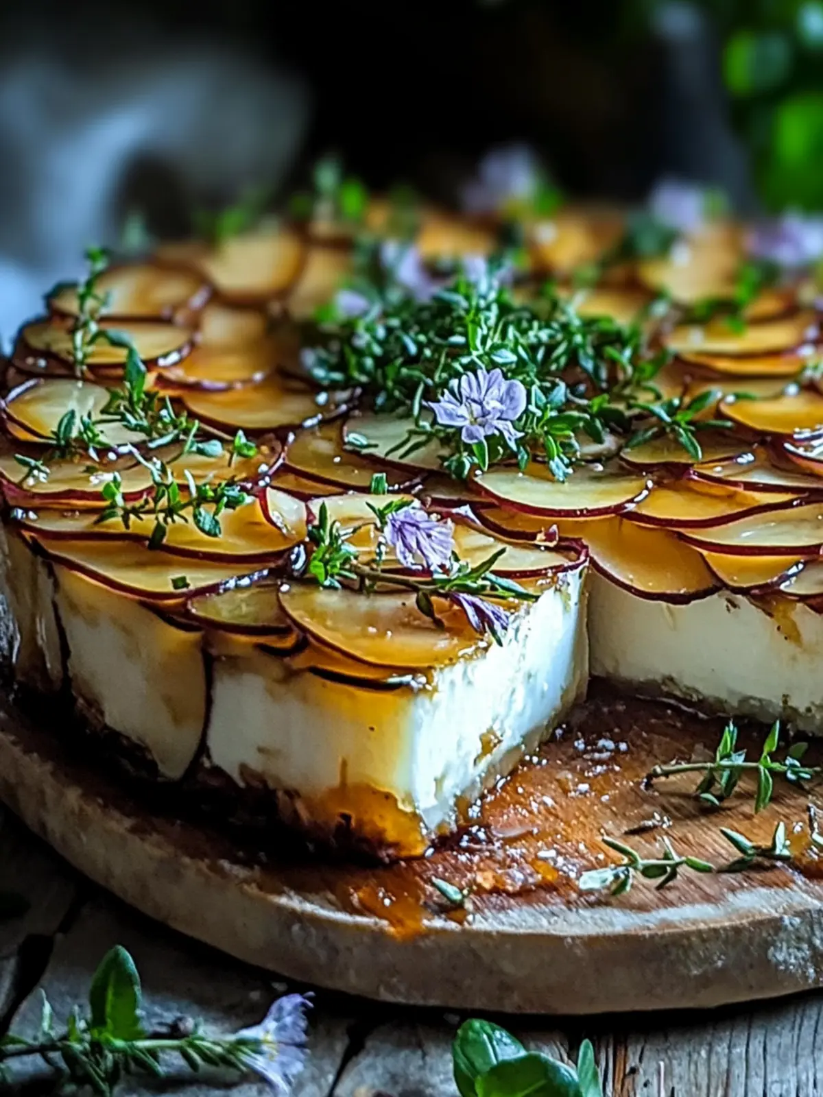Crispy Balsamic-Thyme Potato Tart Delight