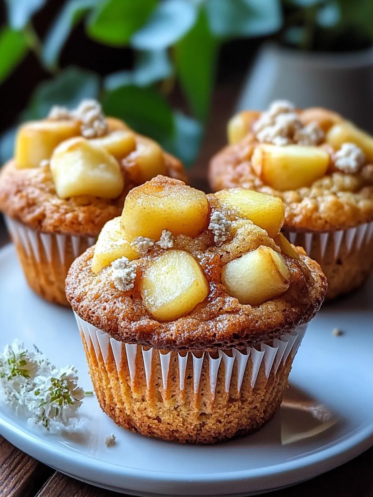 Apfel-Zimt-Sauerteig-Muffins