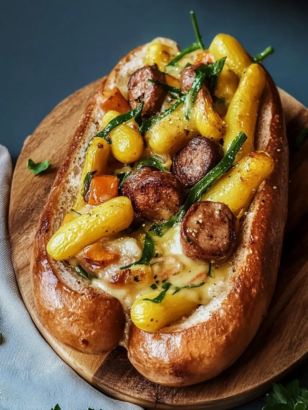 Wurst Bohne Kartoffel Auflauf
