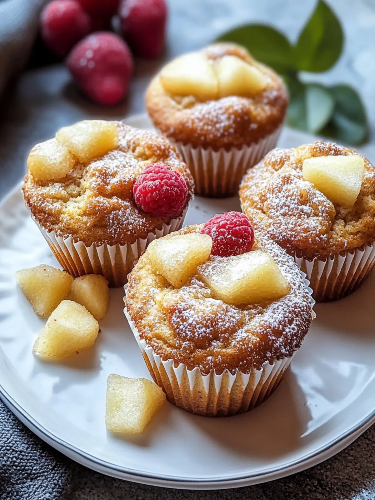 Apfel-Zimt-Sauerteig-Muffins