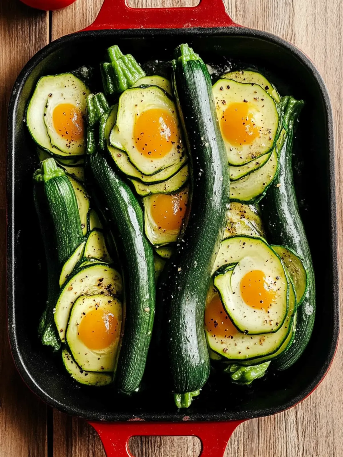 Niedrig-Kohlenhydrat-Zucchini-Nester