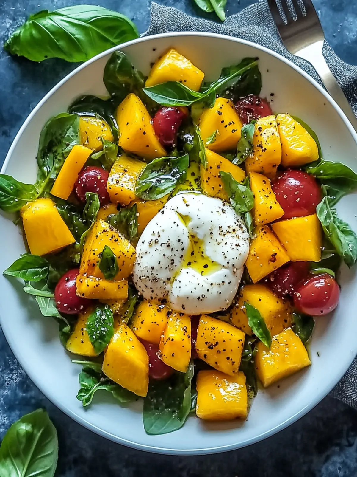 Mango Burrata Salat
