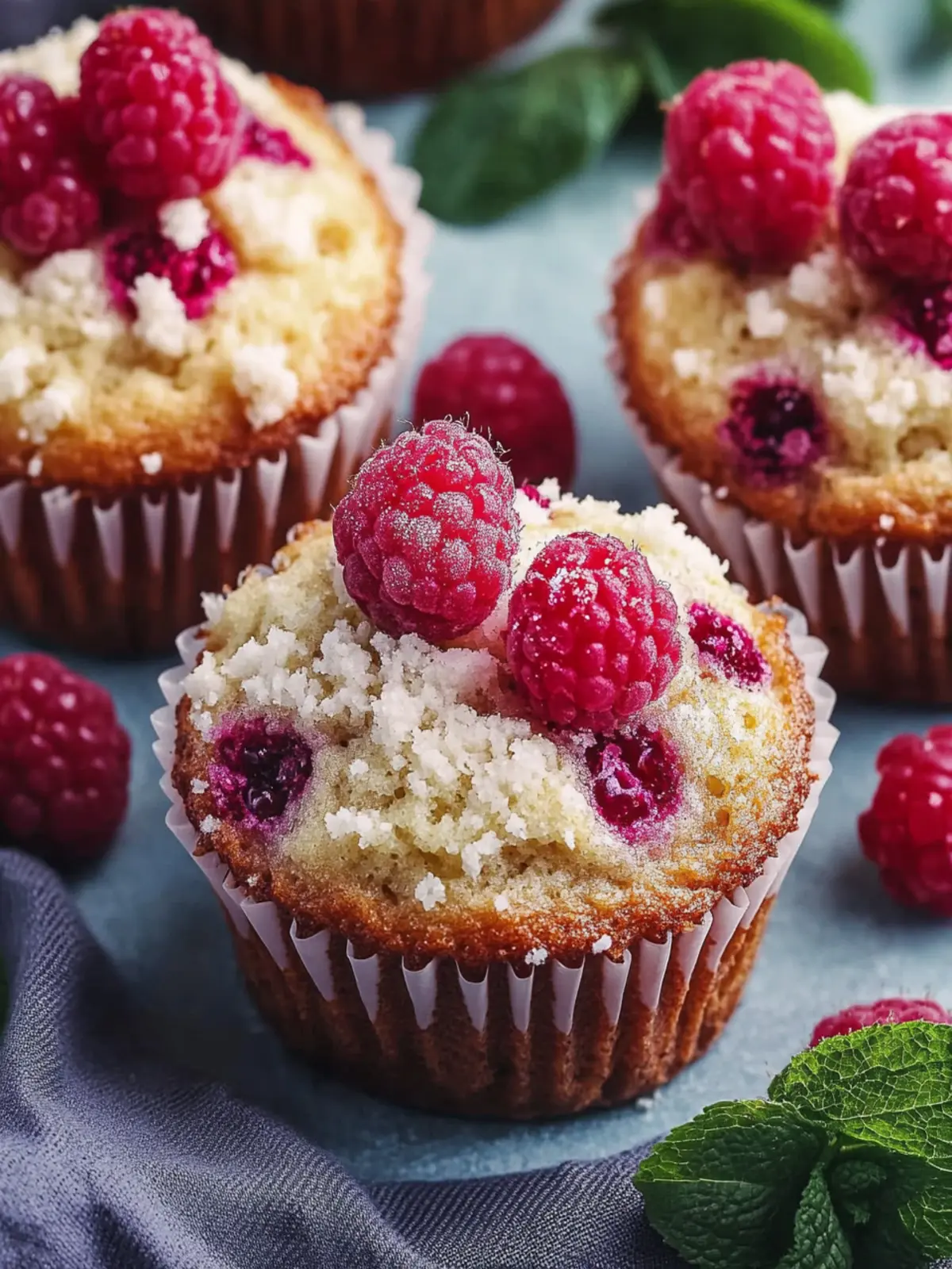 Himbeermuffins backen