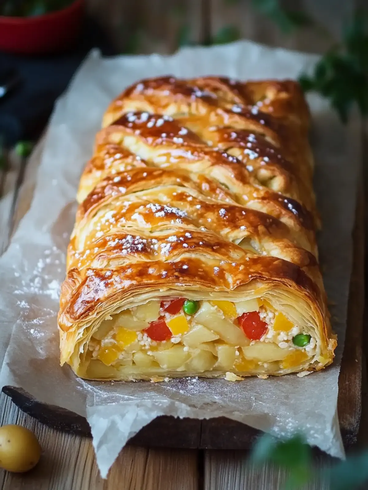 Gemüsestrudel mit Blätterteig