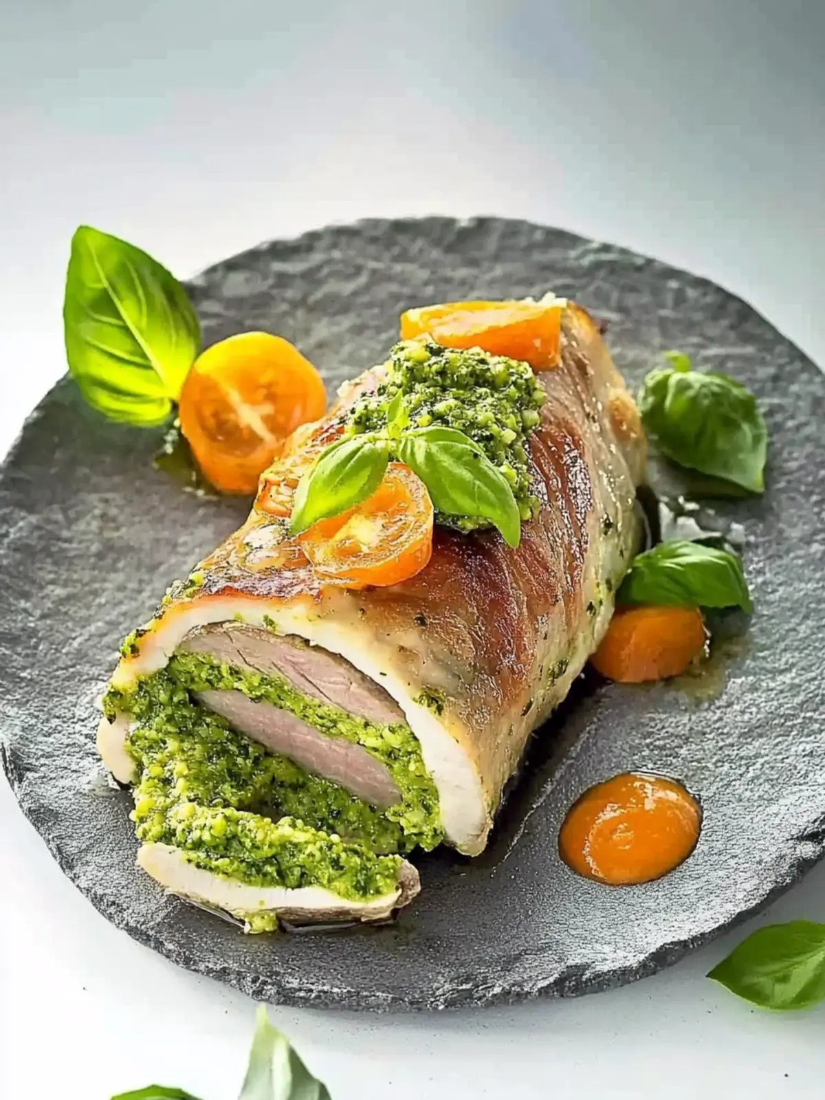 Rouladen mit Schinken-Pesto-Füllung