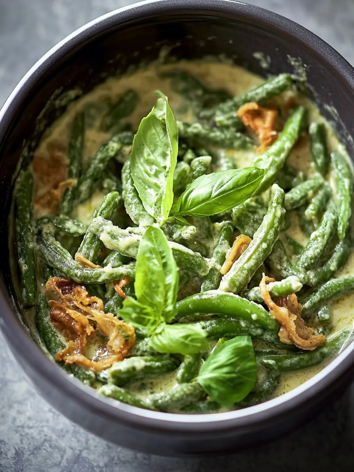 Einfache Crock Pot Grüner Bohnen Auflauf