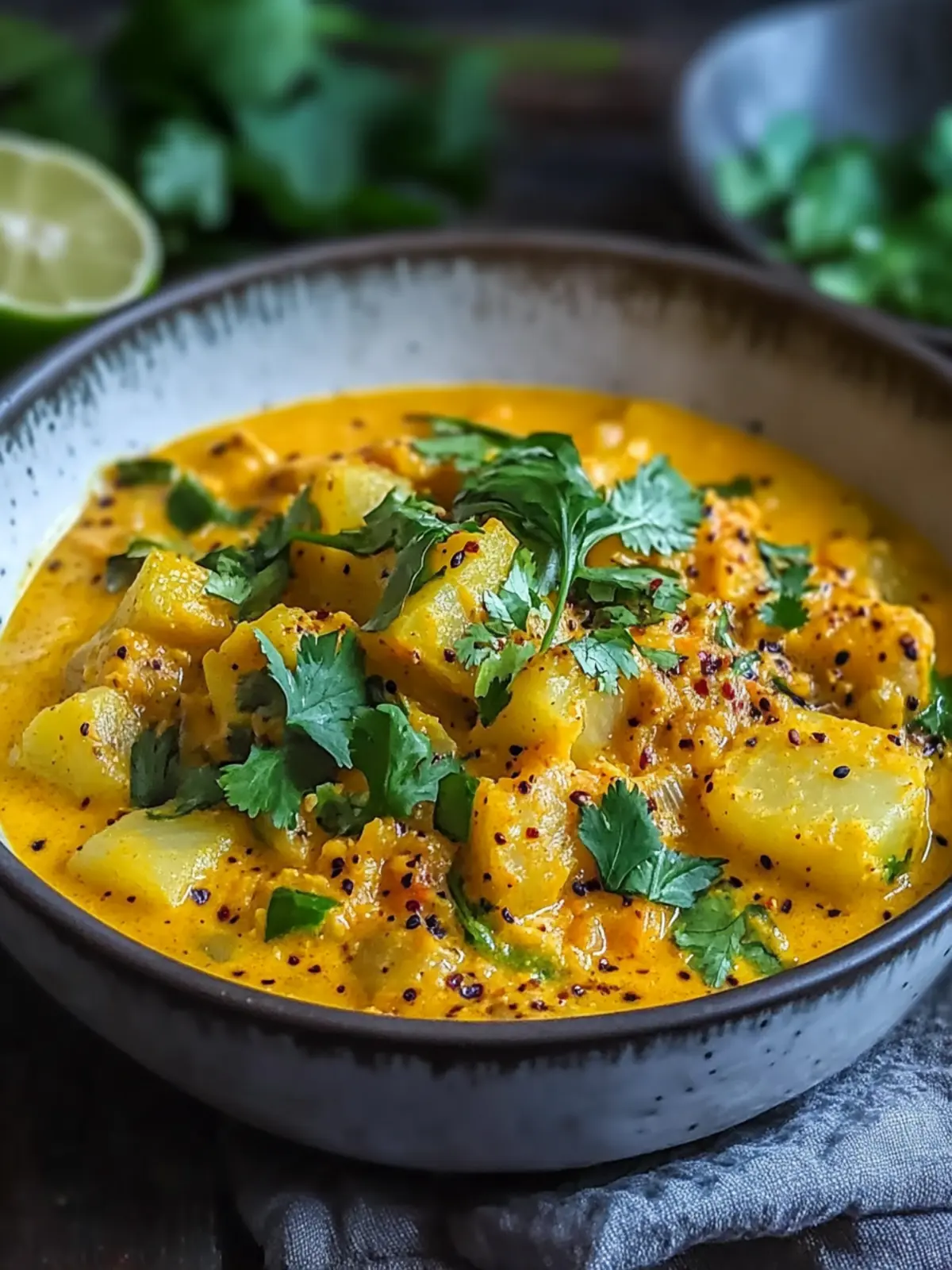 Säuerlicher Limetten-Kohlrabi-Curry