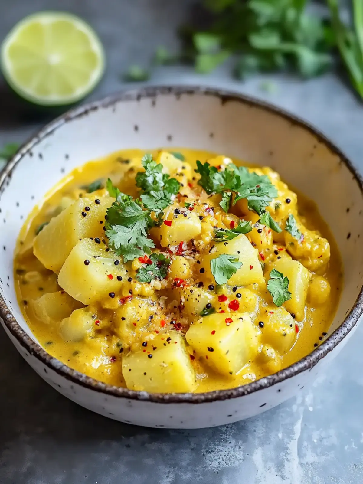Säuerlicher Limetten-Kohlrabi-Curry